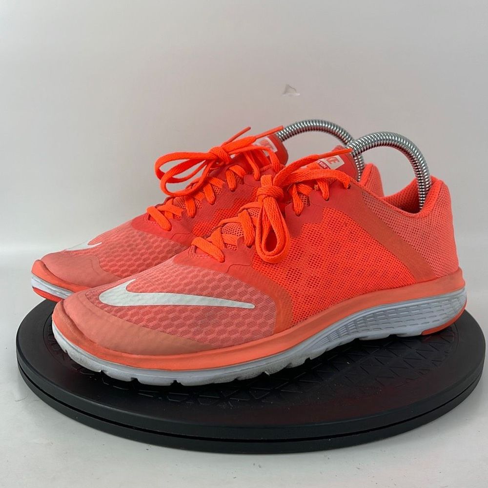 Nike FS Lite Run 3 Orange Athletic Running Shoes 807145-601 Women’s Size 8 - Picture 1 of 12